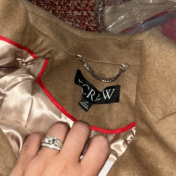 ❤️✨NWT J.Crew ✨HOST PICK✨ Mario Bellucci Topcoat In Italian Wool Blend - Picture 4 of 7